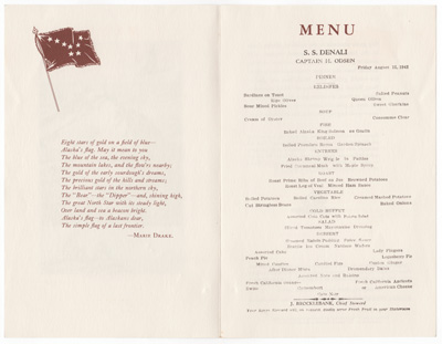 1941 alaska line ziegler etching menu